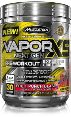 Muscletech Vapor X5 Fruit Punch 30 Servings