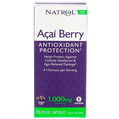Natrol Acaiberry - 1000 Mg - 75 Vegetarian Capsules