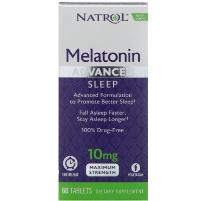 Natrol Advanced Sleep Melatonin - 10 Mg - 60 Tablets