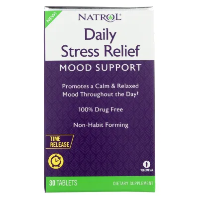 Natrol - Daily Stress Mood Support - 1 Each - 30 Tab