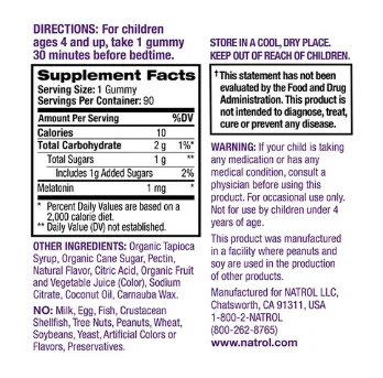 Natrol Kids Melatonin Gummies - Berry 90 Gummies