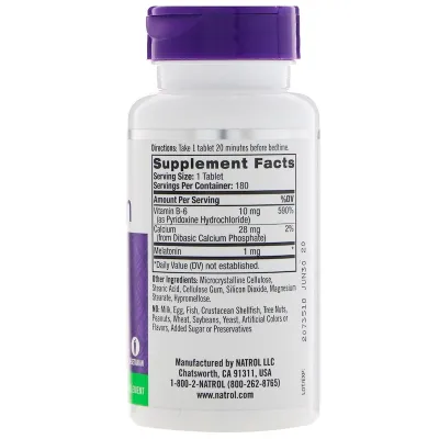 Natrol Melatonin - 1 Mg - 180 Tablets
