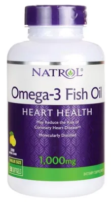 Natrol Omega-3 Fish Oil Lemon - 1000 Mg - 90 Softgels