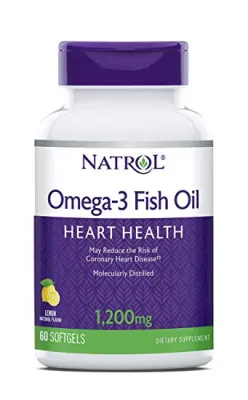 Natrol Omega-3 Fish Oil Lemon - 1200 Mg - 60 Softgels