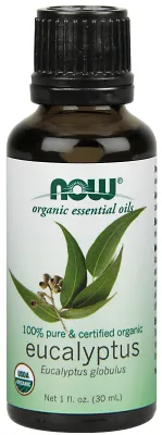 NOW Essential Oils Eucalyptus Globulus Oil, Organic - 1 fl. oz.