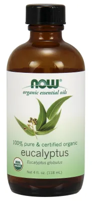 NOW Essential Oils Eucalyptus Globulus Oil, Organic - 4 fl. oz.
