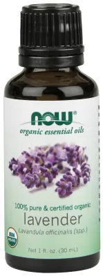 NOW Essential Oils Lavender Oil, Organic - 1 fl. oz.