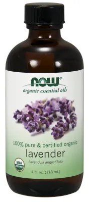 NOW Essential Oils Lavender Oil, Organic - 4 fl. oz.