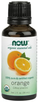 NOW Essential Oils Orange Oil, Organic - 1 fl. oz.