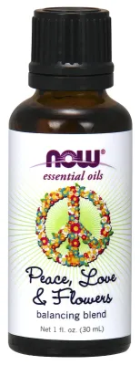 NOW Essential Oils Peace, Love & Flowers Oil Blend - 1 fl. oz.