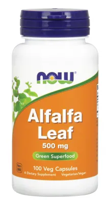 NOW Foods Alfalfa Leaf 500 mg - 100 Veg Capsules