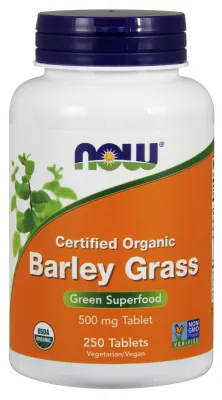 NOW Foods Barley Grass 500 mg - 250 Tablets