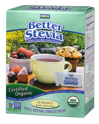 NOW Foods BetterStevia® Organic - 35 Packets/Box