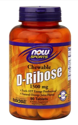 NOW Foods D-Ribose 1500 mg - 90 Tablets