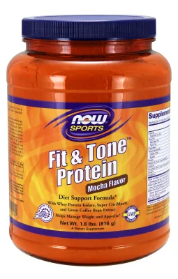 NOW Foods Fit & Tone™ Protein Mocha Flavor - 1.8 lbs