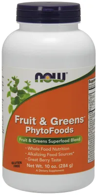 NOW Foods Fruit & Greens™ PhytoFoods - 10 oz.
