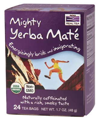 NOW Foods Mighty Yerba Mate Tea, Organic