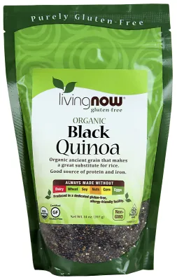 NOW Foods Quinoa, Black Organic - 14 oz.