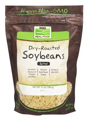 NOW Foods Soybeans, Salted - 12 oz.