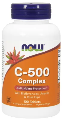 NOW Foods Vitamin C-500 Complex - Vegetarian 100 Tablets