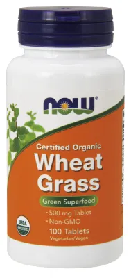 NOW Foods Wheat Grass 500 mg - 100 Tablets