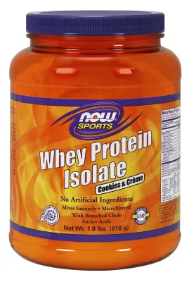 NOW Foods Whey Protein Isolate - Cookies & Creme - 1.8 lbs.
