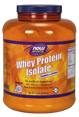 NOW Foods Whey Protein Isolate - Cookies & Creme - 5 lbs.