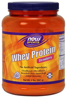 NOW Foods Whey Protein Strawberry - 2 lb