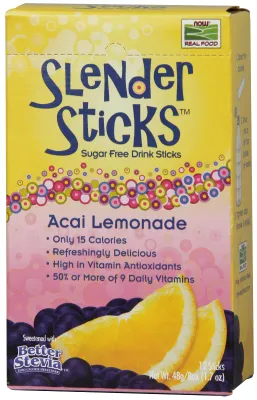 NOW Natural Foods Acai Lemonade Slender Sticks - 12/Box