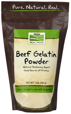 NOW Natural Foods Beef Gelatin Powder - 1 lb.