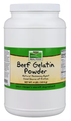 NOW Natural Foods Beef Gelatin Powder - 4 lbs.