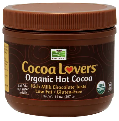 NOW Natural Foods Cocoa Lovers Organic Hot Cocoa - 14 oz.