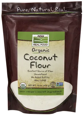 NOW Natural Foods Coconut Flour, Organic - 16 oz.
