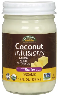 NOW Natural Foods Coconut Infusions Non-Dairy Butter Flavor, Organic  12 fl. oz.