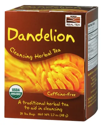 NOW Natural Foods Dandelion Tea, Organic - 24 Tea Bags