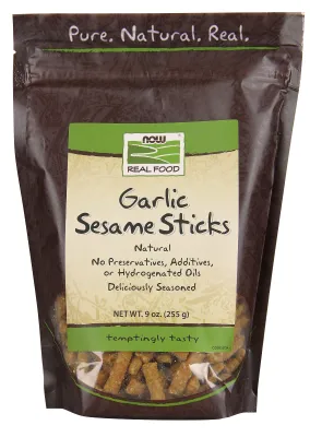 NOW Natural Foods Garlic Sesame Sticks - 9 oz.
