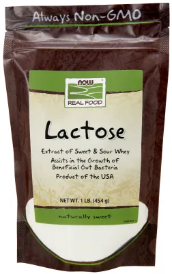 NOW Natural Foods Lactose Powder - 1 lb.