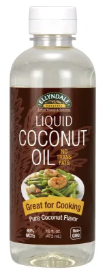 NOW Natural Foods Liquid Coconut Cooking Oil, Organic - 16 fl. oz.