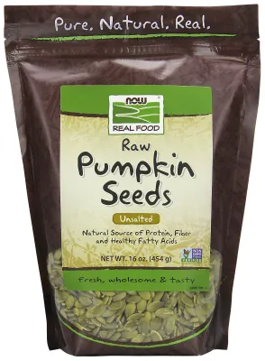 NOW Natural Foods Pumpkin Seeds, Raw - 1lb