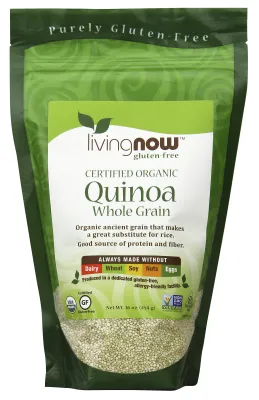 NOW Natural Foods Quinoa Whole Grain, Organic - 16 oz.