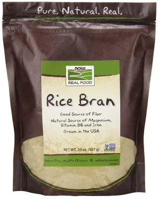 NOW Natural Foods Rice Bran - 20 oz