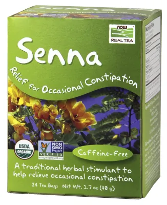 NOW Natural Foods Senna Tea, Organic - 24 Tea Bags