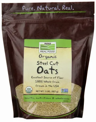 NOW Natural Foods Steel Cut Oats, Organic - 2 lb.