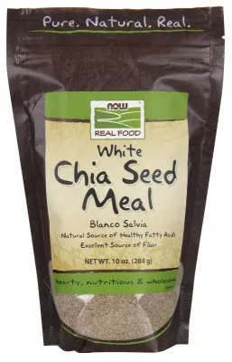 NOW Natural Foods White Chia Seed Milled, Organic - 10 oz.
