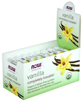 NOW Solutions Completely Kissable Vanilla Lip Balm - 32 Pack