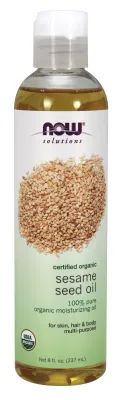 NOW Solutions Sesame Seed Oil, Organic - 8 fl. oz.