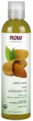 NOW Solutions Sweet Almond Oil Pure, Organic - 8 fl. oz.