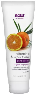 NOW Solutions Vitamin C & Oryza Sativa Gentle Scrub - 4 fl. oz.