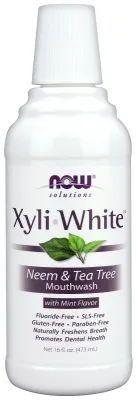 NOW Solutions Xyliwhite Neem & Tea Tree Mouthwash - 16 oz.