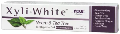 NOW Solutions Xyliwhite Neem & Tea Tree Toothpaste Gel - 6.4 oz.